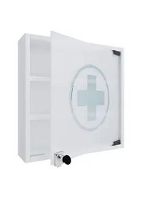 Vcm Medizinschrank Hustila S ca. 40x32 cm Wei&szlig;