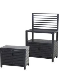 siena GARDEN Outdoork&uuml;che Anthrazit 2-tlg.