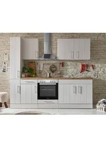 respekta K&uuml;chenblock Anton Landhaus ohne Ger&auml;te ca. 240 cm Wei&szlig;