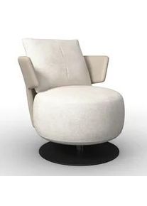 Sessel Nora Beige Drehbar Webstoff