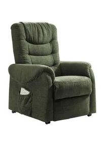 Fernsehsessel Nino Dunkelgr&uuml;n Nylon/Struktur