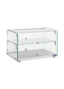 ROYAL CATERING S&uuml;tem&eacute;nyes vitrin - 50 l - 2 szint RCKV-02-N