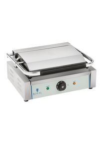 ROYAL CATERING Kontakt grill - 1 x 2.200 Watt - bord&aacute;zott RCKG-2200-G