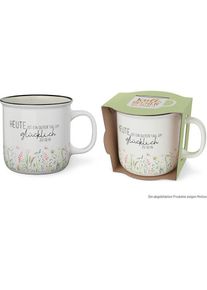 LAVIDA Kaffeebecher Lovely Greetings Wiese, Tasse, Mehrfarbig