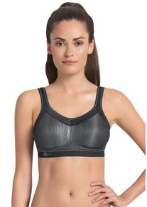 Sport-BH Anita active "Momentum", Damen, Gr. 90, Cup E, schwarz, Microtouch, Obermaterial: 70% Polyester, 15% Elasthan, 15% Polyamid, Glanzfaden, clean, unifarben, regular fit, BHs Sport-BH, ohne B&uuml;gel, elastisch, nahtlos, weich, gepolsterte Komforttr&auml;ger, Topseller