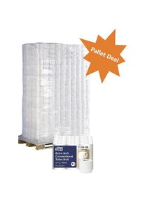 Tork Toiletpapier, extra zacht, 4-laags, pallet met VE = 1260 stuks, wit