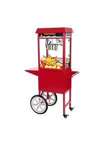 ROYAL CATERING Popcorn g&eacute;p kocsival - piros RCPW-16E