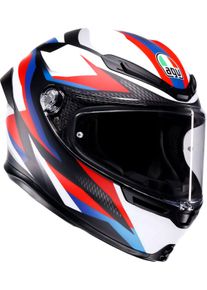 AGV K6 S Timewarp S26, kask pełnotwarzowy , kolor: Matowy Czarny/Czerwony/Niebieski/Biały , rozmiar: XL