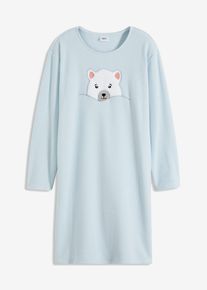 bonprix Női Pol&aacute;r h&aacute;l&oacute;ing applik&aacute;ci&oacute;val, k&eacute;k, 36/38