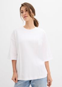 bonprix T-shirt oversize z czystej bawełny organicznej, biały, 44/46