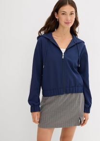 bonprix Bluza sportowa z lampasami, niebieski, 44
