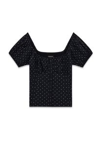 Guess Jeans Kvinnor Blus svart / vit Storlek L