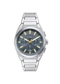 Fossil Montre &agrave; affichage analogique 'EVERETT' Homme argent taille One Size