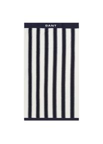 Gant Ręcznik plażowy dla mężczyzn ciemny niebieski / naturalna biel Rozmiar 100x180cm