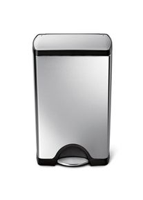 simplehuman 38L rechteckiger Treteimer, geb&uuml;rsteter Edelstahl