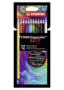 Stabilo Aquacolor - Watercolor Colored Pencil - ARTY - Set 12 Pcs.