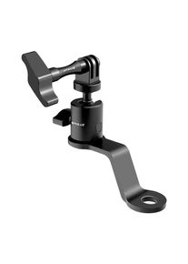 Puluz Aluminum Motorcycle Mirror Camera Mount - Black