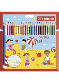 Stabilo Trio Thick - Thick Triangular Colored Pencil - Set 24 pcs.