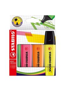 Stabilo BOSS ORIGINAL - Highlighter - Set With 4 Pieces