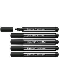 Stabilo Pen 68 MAX - Felt-tip pen with thick chisel tip - black