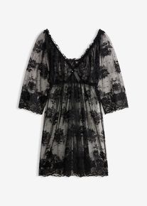 Neglisj&eacute;, svart, st&oslash;rrelse 36/38 (S), bonprix