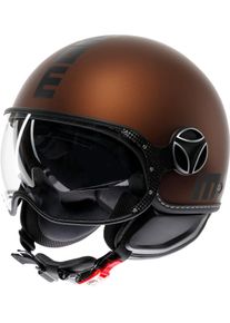 Momo Design Momodesign FGTR Evo Mono S26, kask z otwartą twarzą , kolor: Matowy Ciemnobrązowy/Czarny , rozmiar: M