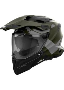 Airoh Commander 2 Reveal, adventure helmet , color: Matt Olive/Grey/Black , size: M