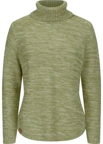 Damen Pullover mit Rollkragen schilf-meliert Gr&ouml;&szlig;e 42