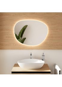 rivea Kanya stone Miroir &eacute;clair&eacute;, avec &eacute;clairage sur le pourtour, BR0117MI,