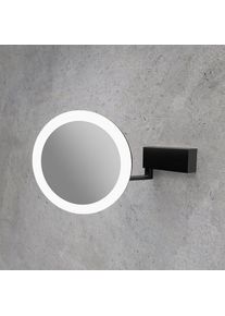 Viverso Zoom me Miroir cosm&eacute;tique &agrave; grossissement x 5, &eacute;clairage &agrave; temp&eacute;rature de couleur r&eacute;glable, batterie, VM6301MB,