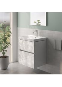 Villeroy & Boch Villeroy & Boch Avento Lavabo avec meuble bas evineo ineo5 evo l: 58 cm, 2 tiroirs, avec poign&eacute;e encastr&eacute;e,, 41586001+BE0723WH,