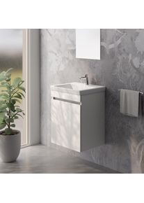 Villeroy & Boch Villeroy & Boch Subway 3.0 Lave-mains avec meuble bas evineo ineo5 evo l: 48 cm, 1 porte, avec poign&eacute;e encastr&eacute;e,, 4370FG01+BE0728WM,