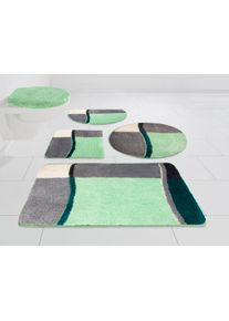 Badematte OTTO HOME "Belio, Badvorleger, Badezimmer Teppich" Gr. 1, gr&uuml;n, H:20mm, Kunstfaser, Badematten, Badematte, Badematte, Badteppich, Badematten auch als 2 tlg. Set erh&auml;ltlich, bunt, Topseller