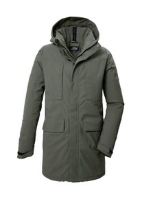 Parka Killtec "KOW 80 MN PRK", Herren, Gr. S, olivgr&uuml;n, Oberstoff: 100% Polyester, Futter: 100% Polyester, F&uuml;llung: 100% Polyester (recycelt), Jacken Parka, Wasser- und winddichter Funktionsparka, atmungsaktiv, recycelt