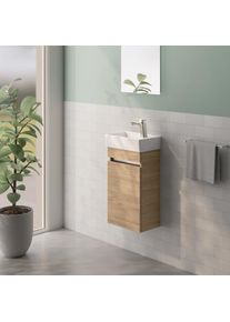 Villeroy & Boch Villeroy & Boch Avento Lave-mains avec meuble bas evineo ineo5 evo l: 33 cm, 1 porte, avec poign&eacute;e encastr&eacute;e,, 43003L01+BE0721OA,
