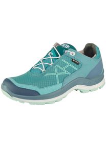 Wanderschuh HAIX "HAIX Black Eagle Adventure 3.0 GTX Ws low", Damen, Gr. 41,5, Normalschaft, petrol, Microfaser, Textil, unifarben, Schuhe Wanderschuh, Individuell anpassbar & wasserdicht &ndash; Komfort bei jedem Einsatz