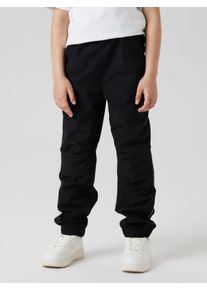 Softshellhose name it "NKNALFALIGHT08 PANT REG FO NOOS", Jungen, Gr. 134, N-Gr, schwarz, Web, Obermaterial: 100% Polyester, unifarben, relaxed fit normal, Hosen Softshellhose