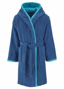 Kinderbademantel OTTO HOME "Timo" Gr. 116, blau, L:72cm, Walkfrottee, Hausm&auml;ntel, Kinderbademantel, Bademantel f&uuml;r M&auml;dchen & Jungen aus 100% Baumwolle, mit Kapuze, Topseller