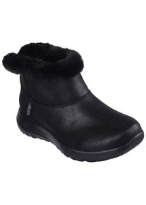 Winterboots Skechers "ON-THE-GO JOY-COZY DREAM", Damen, Gr. 38, schwarz, Lederimitat, Textil, unifarben, Schuhe Winterboots, Schlupfstiefel, Snowboots, Winterschuh mit 5GEN D&auml;mpfung, vegan