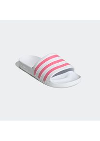 Badesandale adidas Sportswear "AQUA ADILETTE", Damen, Gr. 37, wei&szlig; (cloud wei&szlig;, rose tone, cloud wei&szlig;), Synthetik, Schuhe Badesandale, Badelatschen