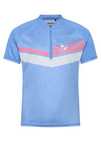 Radtrikot Ziener "NESTEL-Z", Kinder, Gr. 164, blau (dreamy sky.wei&szlig; fog), Obermaterial: 100% Polyester, Trikots Radtrikot