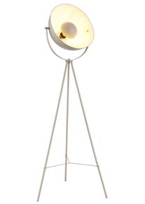 OTTO HOME Stehlampe "Totte - Stehleuchte mit Dreibein, beige o schwarz, Wohnzimmer, Flur", beige (sandfarben), 1, &Oslash; 38,5cm H: 153,5cm, 1 Stk., Leuchten, E27, indirektes Licht, standfest, Wippschalter, Retro, Industrie Look, Stehlampe