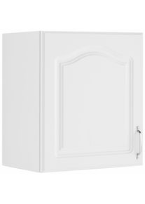 Wiho-K&uuml;chen H&auml;ngeschrank WIHO K&Uuml;CHEN "Linz", wei&szlig; (front: landhaus wei&szlig;, korpus: wei&szlig;), B:50cm H:56,5cm T:35cm, Schr&auml;nke, H&auml;ngeschrank, 50 cm breit