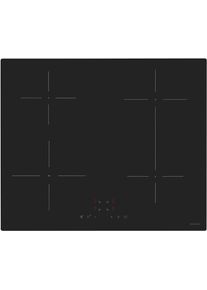 Exquisit Induktions-Kochfeld "EKI600-SF-B-380", schwarz, B:59cm H:6cm T:52cm, Kochfelder, m&uuml;helos temperaturgesteuert Schokolade schmelzen o. Pommes frittieren, Induktions-Kochfeld