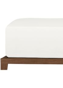Spannbettlaken uncover by Schiesser "New Jersey aus 100% Baumwolle", wei&szlig;, B:100cm L:200cm, Jersey, Obermaterial: 100% Baumwolle, Bettlaken, Spannbettlaken, Made in Green