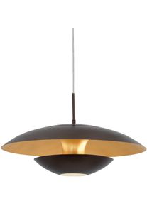 Eglo H&auml;ngeleuchte "NUVANO Pendellampe, Stahl, IP20, E27, Esstischlampe, Retro, H&auml;ngelampe", braun (braun, goldfarben), 1, &Oslash; 48cm H: 15,5cm, Leuchten, H&auml;ngeleuchte, H110 x &Oslash;48 cm, braun, gold, 1X60W exkl., H&auml;ngeleuchte