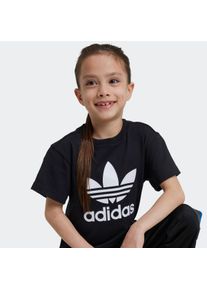 T-Shirt adidas originals "ADICOLOR TREFOIL KIDS", Jungen, Gr. 122, schwarz, Obermaterial: 100% Baumwolle, Rundhals, Shirts T-Shirt, f&uuml;r Kinder, mit Rundhalsausschnitt, ohne Verschluss