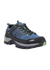 Wanderschuh CMP "RIGEL LOW TREKKING SHOES WP", Herren, Gr. 40, maiolica, cactus, Leder, Synthetik, Schuhe Wanderschuh, wasserdicht