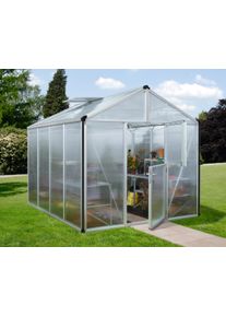 Gew&auml;chshaus VITAVIA "Zeus 8100", silber (silberfarben), B:266cm T:324cm, Gew&auml;chsh&auml;user, Gew&auml;chshaus