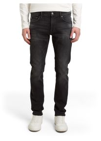 Slim-fit-Jeans Tom Tailor Denim "PIERS", Herren, Gr. 31, L&auml;nge 30, schwarz denim, Denim/Jeans, Obermaterial: 99% Baumwolle, 1% Elasthan. Futter: 65% Polyester, 35% Baumwolle, schmal lang, Jeans Slim-fit-Jeans, Slim fit mit etwas niedrigerer Leibh&ouml;he